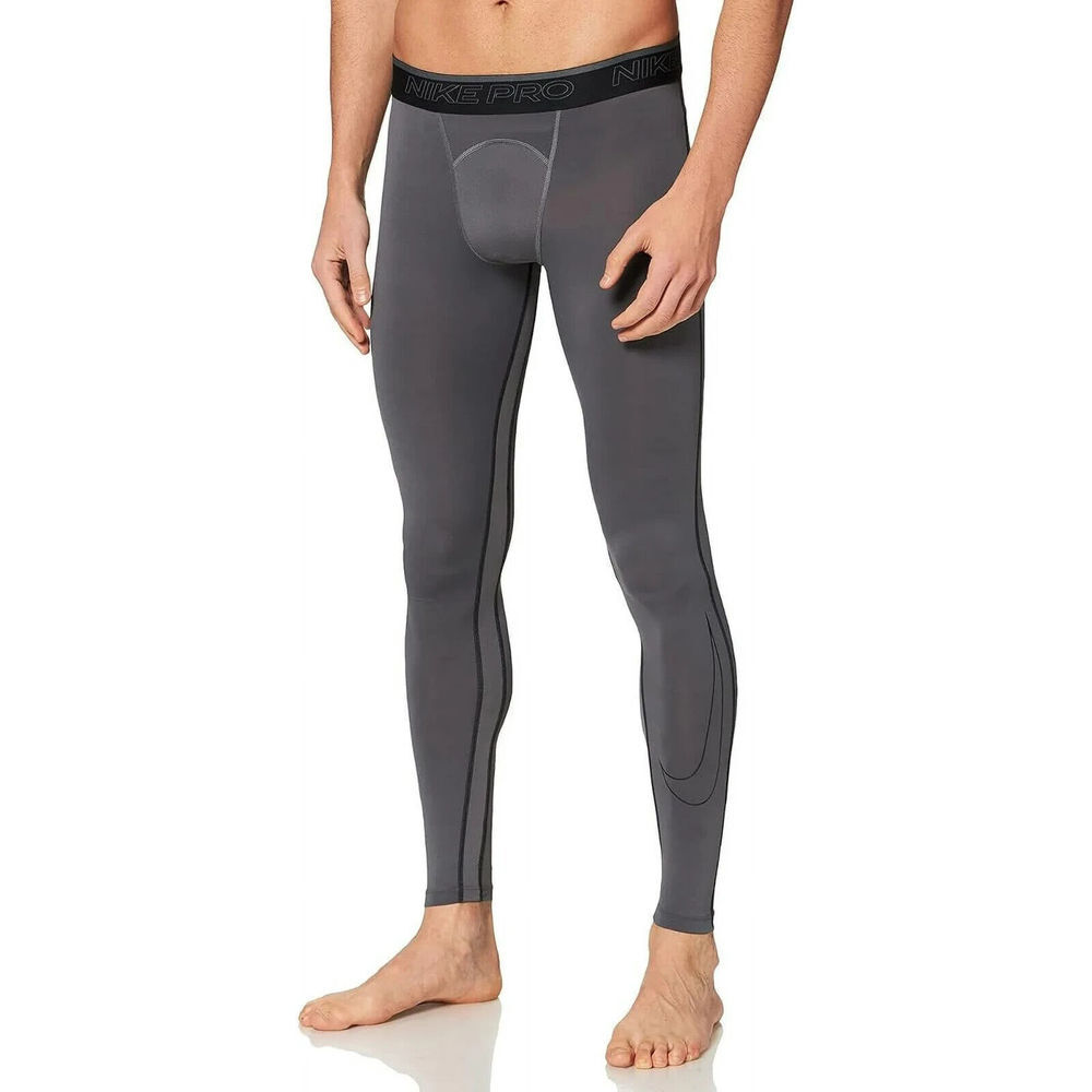 Nike Pro Dri Fit Men's Training Tights Iron Grey Black S Small NWT - Picture 3 of 3